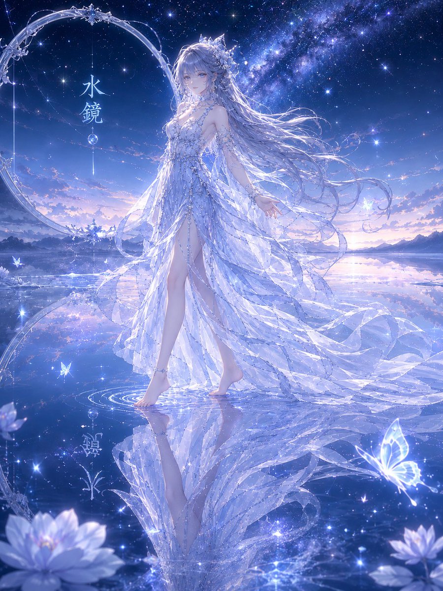 水镜幻梦少女 / Water Mirror Fantasy Maiden，角色设计，海报、插画、角色，案例输出图 2