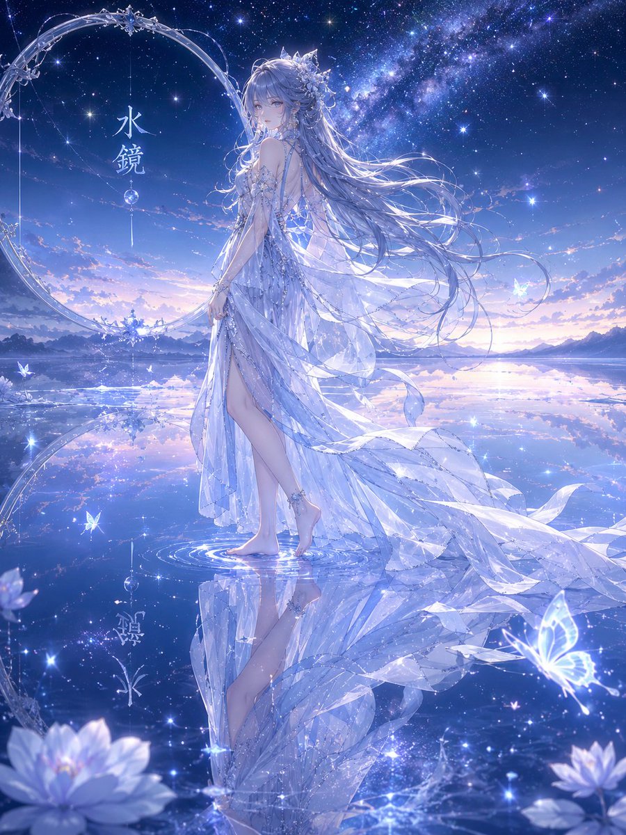 水镜幻梦少女 / Water Mirror Fantasy Maiden，角色设计，海报、插画、角色，案例输出图 1