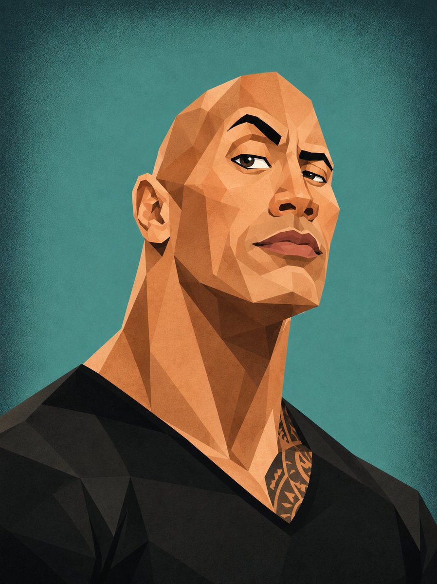 低多边形几何名人漫画 / Low-Poly Geometric Celebrity Caricatures，角色设计，人像、电影感、时尚，案例输出图 1