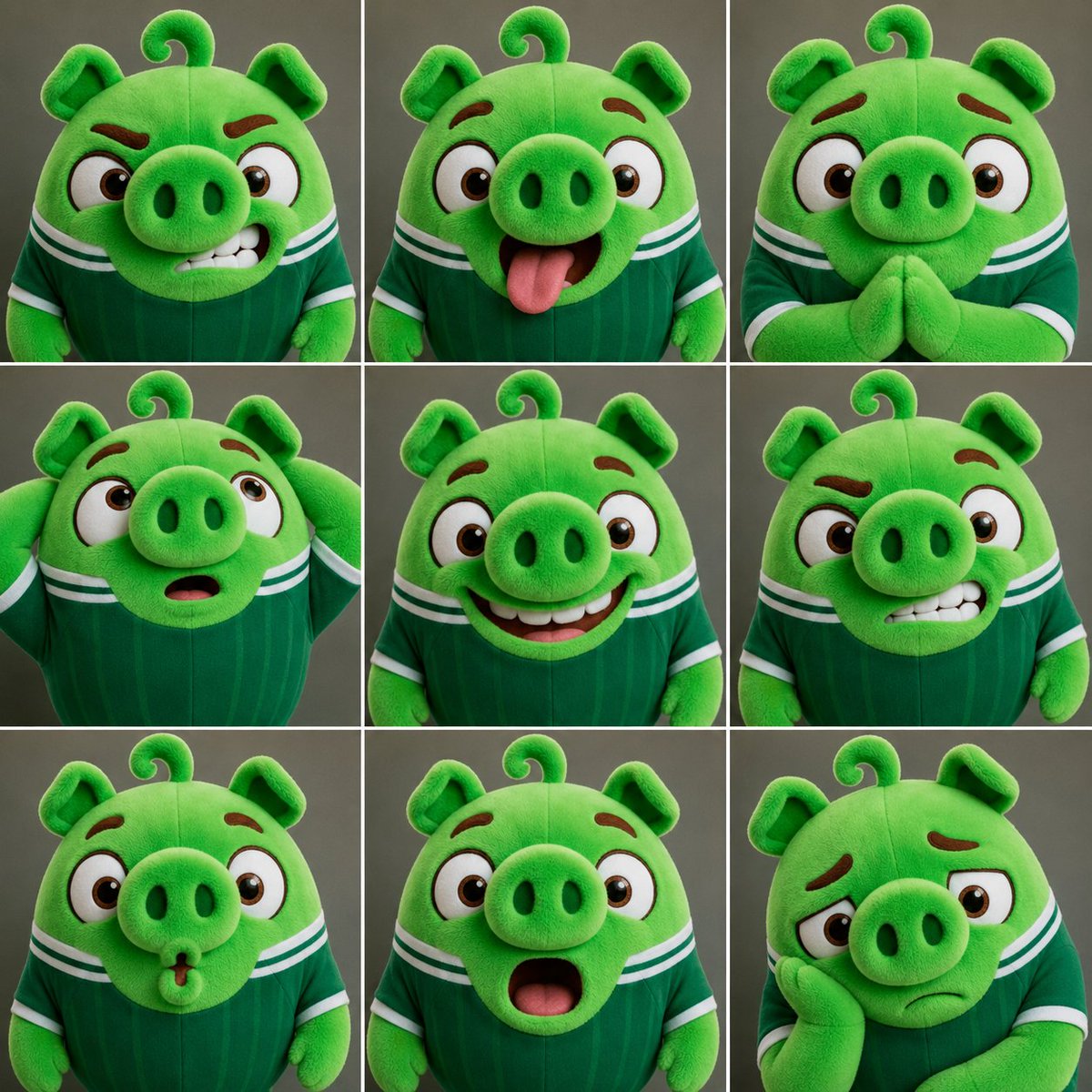 FACS 面部表情 3x3 网格 / FACS Facial Expression 3x3 Grid，角色设计，人像、电影感、时尚，案例输出图 1