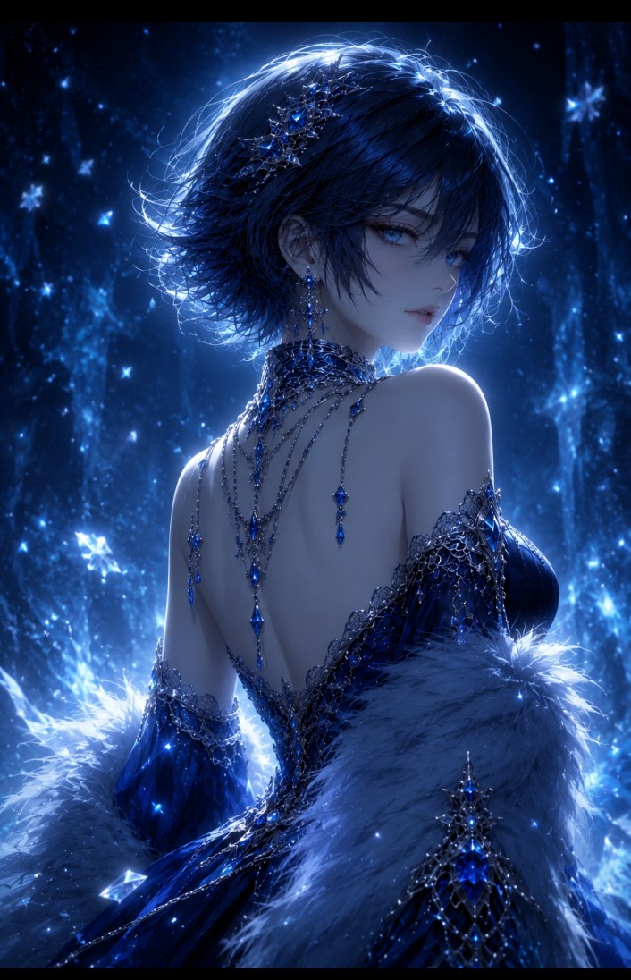 暗黑奇幻动漫哥特肖像 / Dark Fantasy Anime Gothic Portrait，角色设计，人像、电影感、时尚，案例输出图 2
