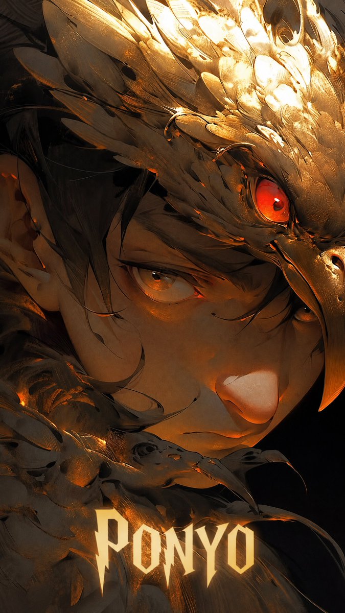 黄金神兽奇幻卡牌肖像 / Golden Beast Fantasy Card Portrait，角色设计，人像、电影感、海报，案例输出图 1