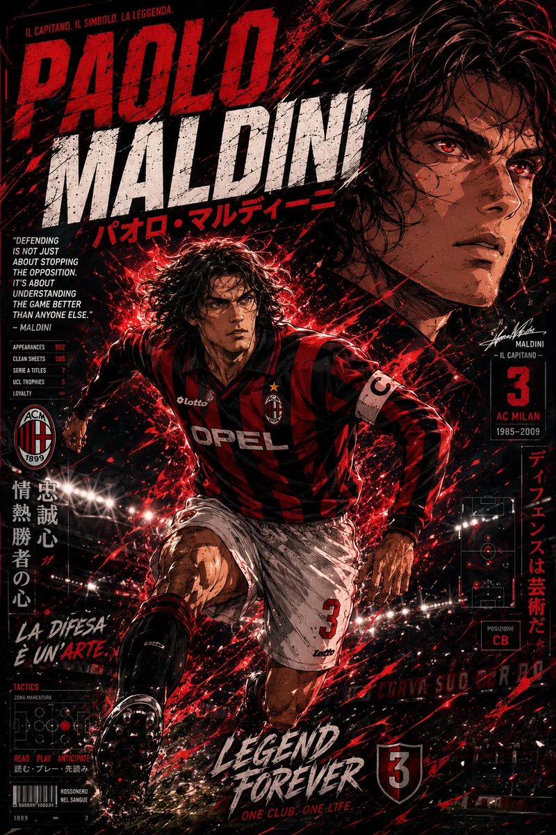 动漫足球传奇海报 / Anime Football Legend Poster，UI 与社交媒体截图，电影感、时尚、海报，案例输出图 2