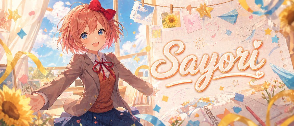 动漫视觉小说风格教室横幅 / Anime Visual Novel Classroom Banner,角色设计,海报、插画、截图,案例输出图 1