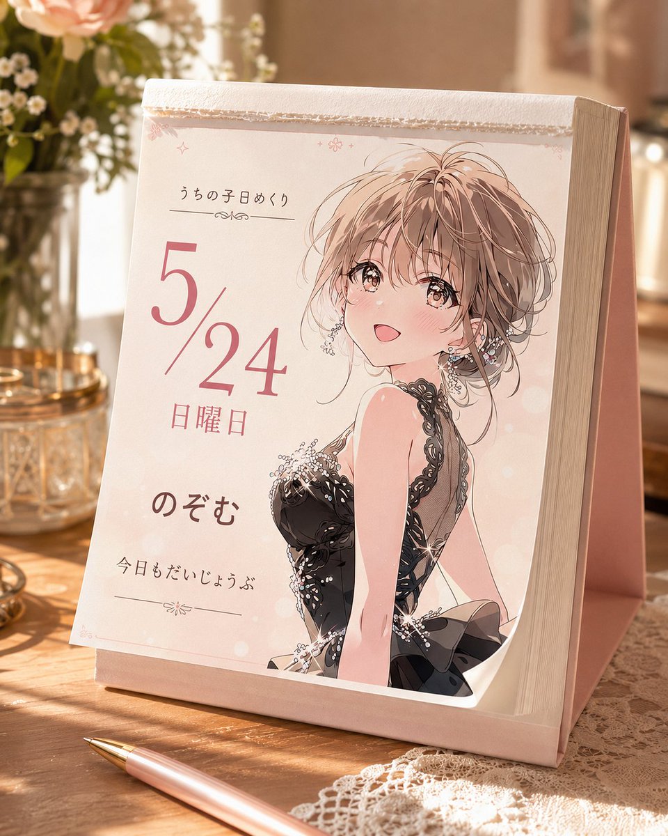 动漫每日台历 / Cute Daily Anime Desk Calendar，UI 与社交媒体截图，UI、截图、角色，案例输出图 2