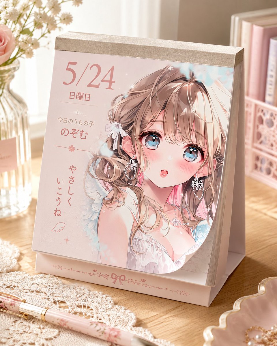 动漫每日台历 / Cute Daily Anime Desk Calendar，UI 与社交媒体截图，UI、截图、角色，案例输出图 4