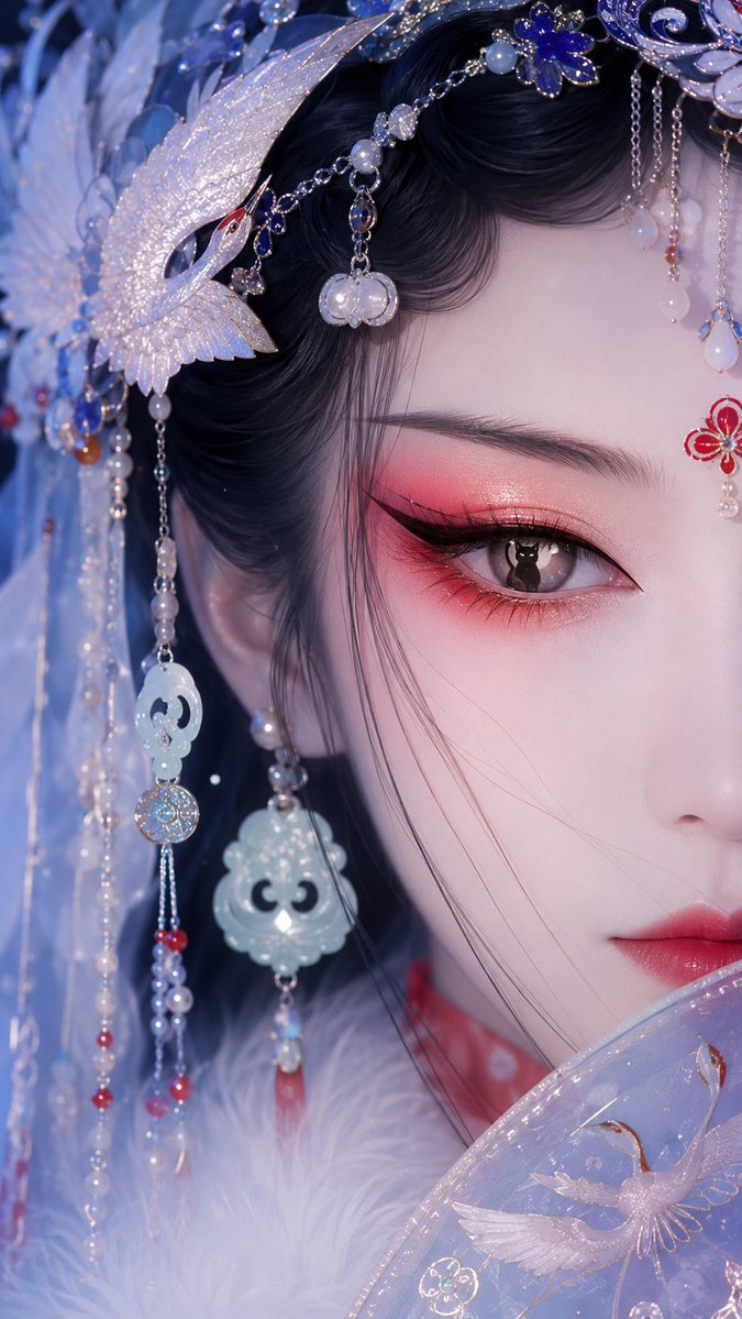 东方戏曲美人角色重塑 / Oriental Opera Beauty Character Redesign,角色设计,插画、角色、角色设计,案例输出图 1