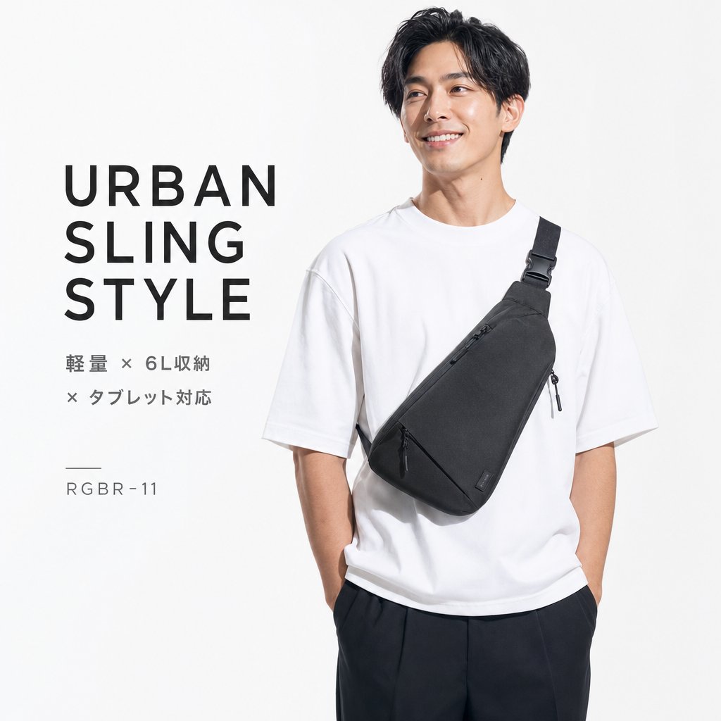Urban Sling Bag 目录广告 / Urban Sling Bag Catalog Ad，人像与摄影，人像、时尚、海报，案例输出图 1