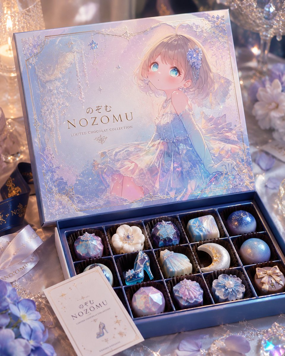 奢华海洋公主巧克力礼盒 / Luxury Ocean Princess Chocolate Box，角色设计，插画、角色、二次元，案例输出图 2