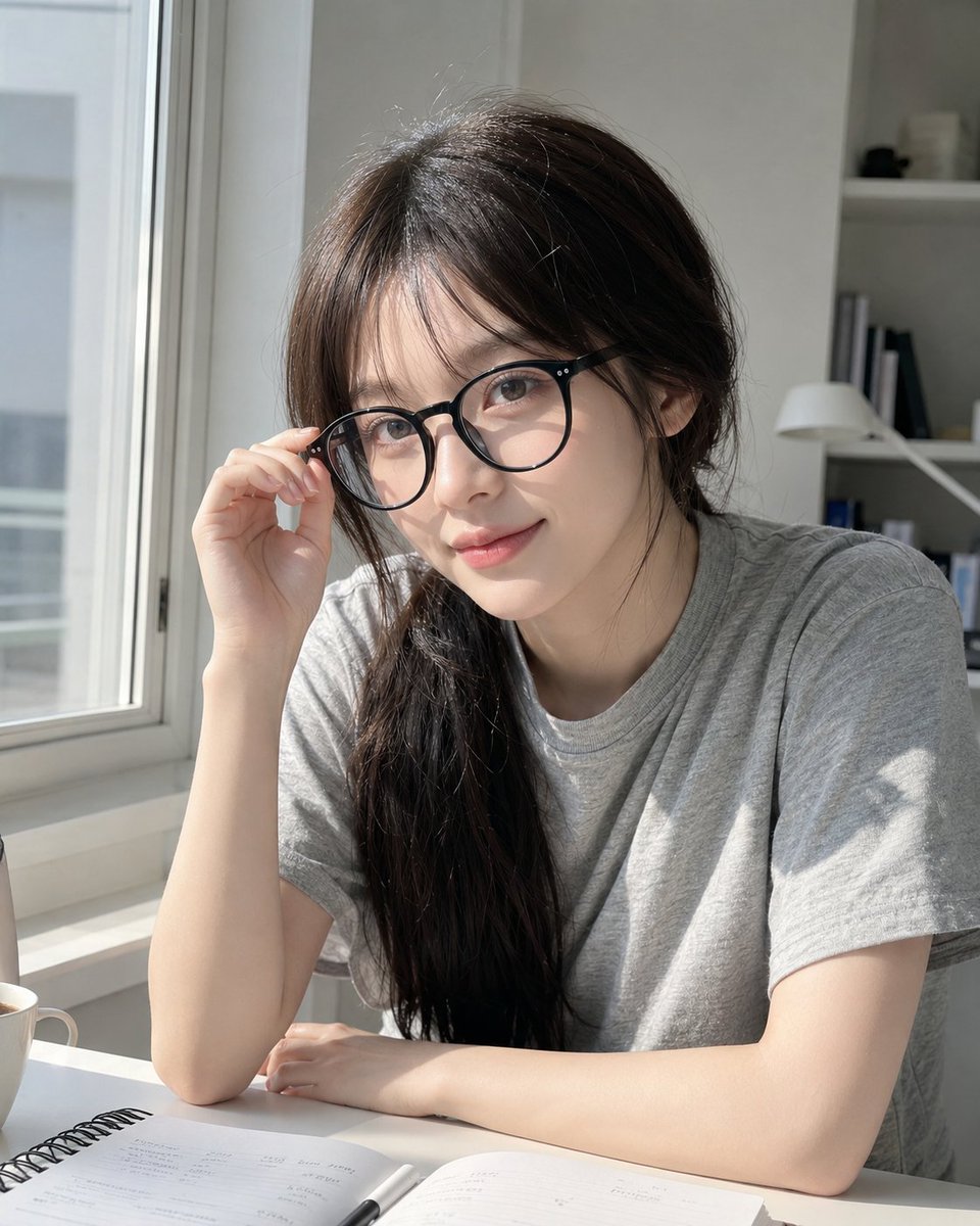 带隐私遮挡的舒适窗边肖像 / Cozy Window Portrait With Privacy Block，人像与摄影，人像、竖版、人像与摄影，案例输出图 3