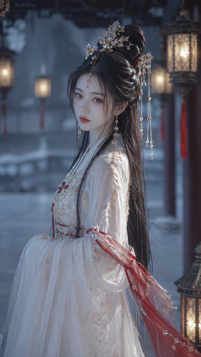 古风奇幻银饰肖像 / Ancient Fantasy Silver Portrait,角色设计,人像、角色、竖版,案例输出图 1