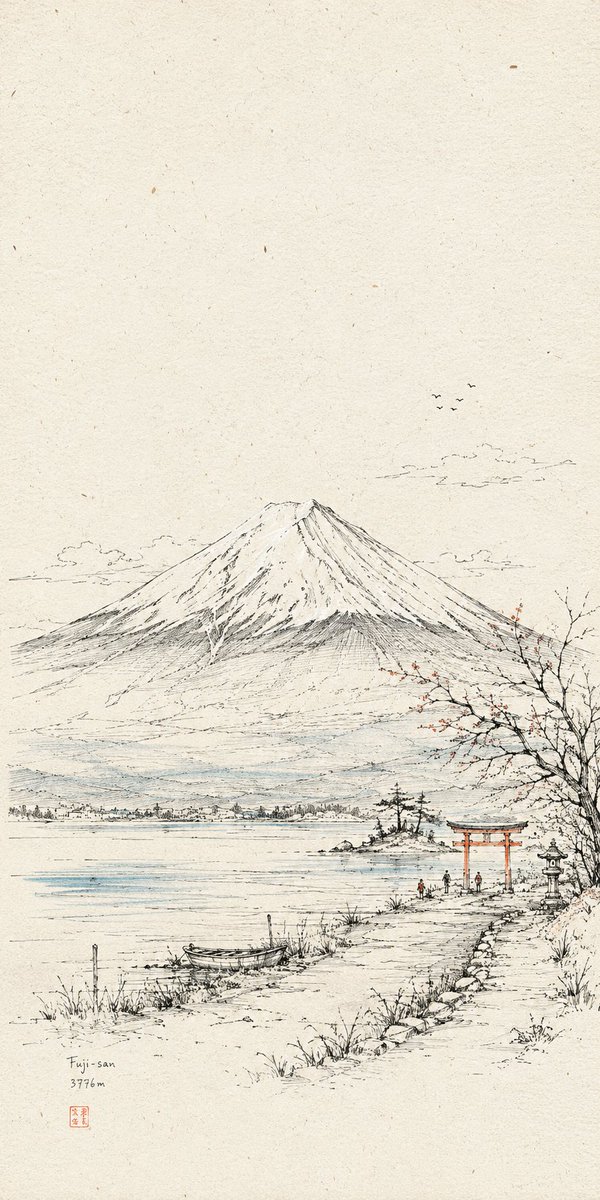 手绘线性素描艺术 / Hand-Drawn Linear Sketch Art，人像与摄影，人像、插画、城市视觉，案例输出图 1