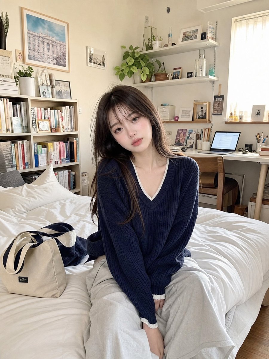 温馨公寓生活快照 / Cozy Apartment Lifestyle Snapshot，角色设计，人像、电影感、角色，案例输出图 2