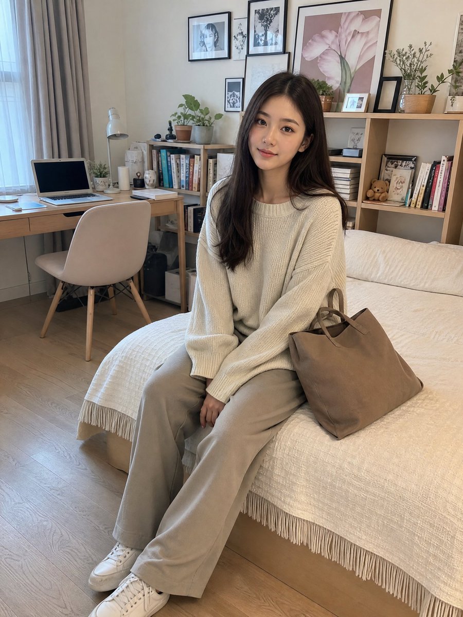 温馨公寓生活快照 / Cozy Apartment Lifestyle Snapshot，角色设计，人像、电影感、角色，案例输出图 4