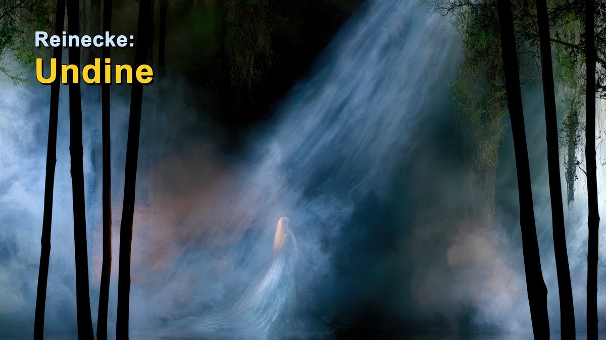 Reinecke Undine 森林标题卡 / Reinecke Undine Forest Title Card,人像与摄影,人像、电影感、海报,案例输出图 1