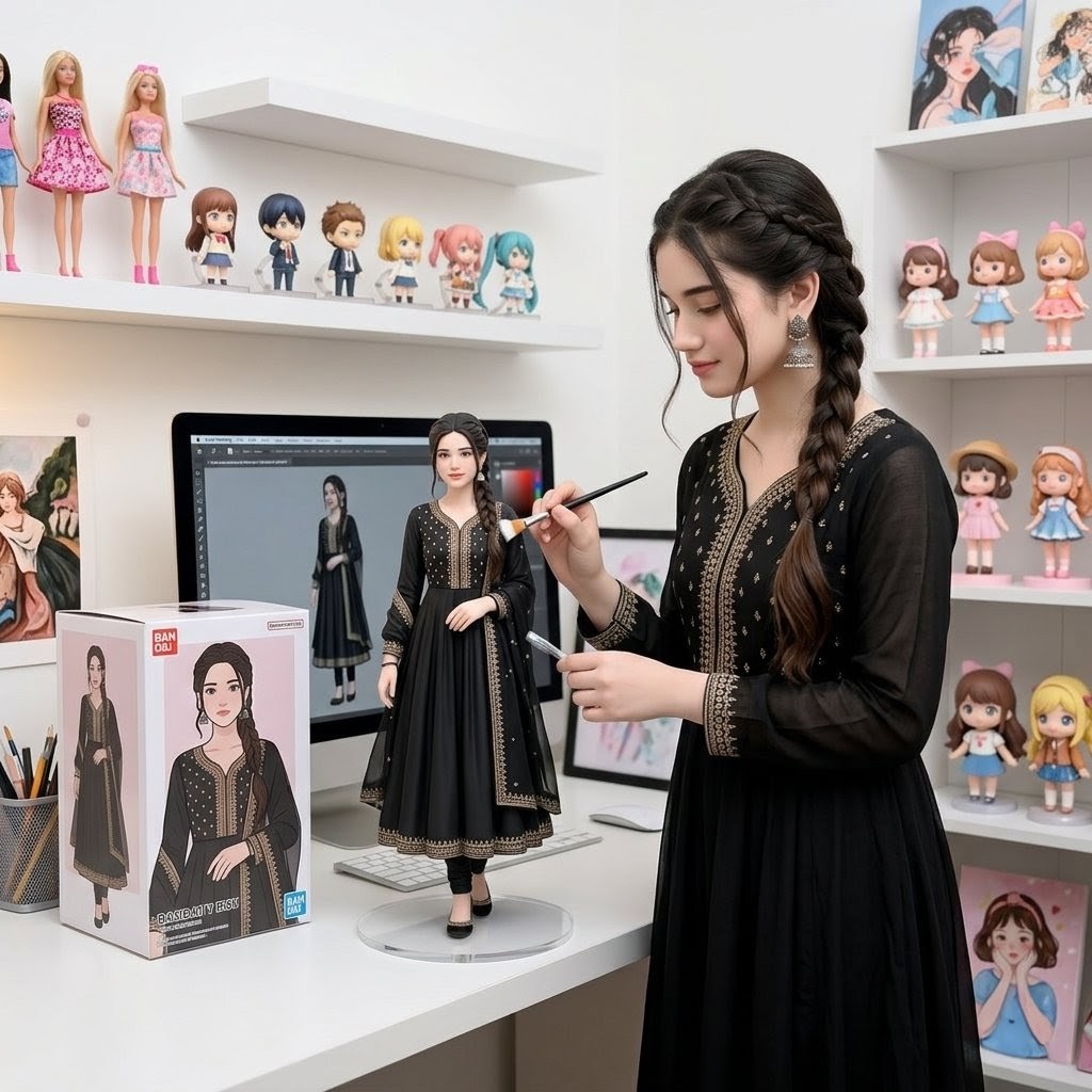 创作者桌上的定制手办 / Custom Figurine on Creator Desk,角色设计,时尚、插画、角色,案例输出图 1
