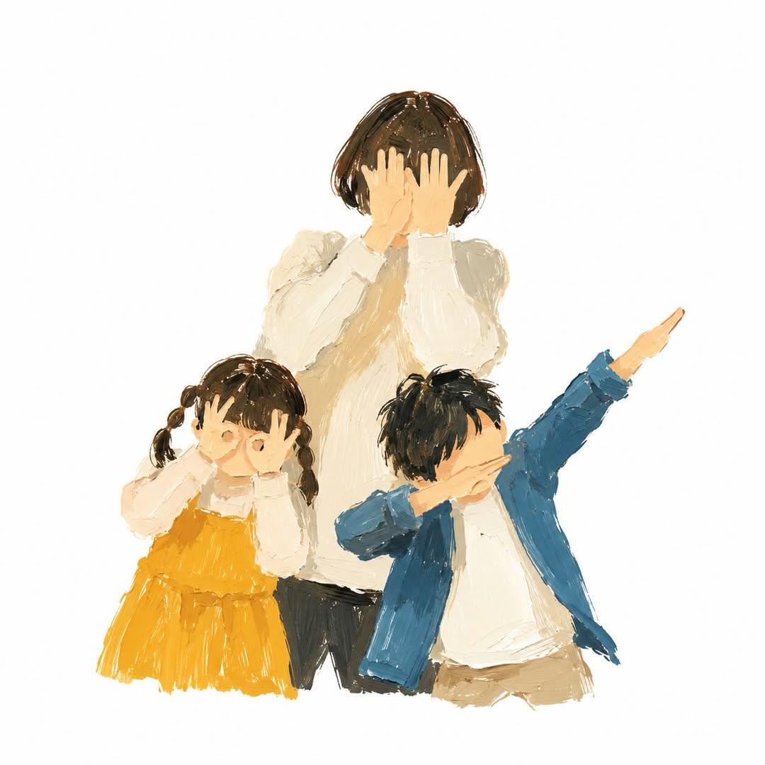 趣味水粉风格插画 / Gouache Style Playful Illustration，角色设计，人像、插画、角色，案例输出图 2