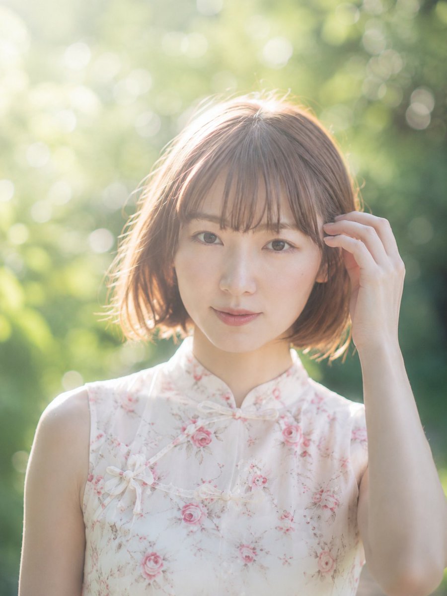 梦幻森林黄金时刻人像 / Dreamy Forest Golden Hour Portrait，人像与摄影，人像、竖版、人像与摄影，案例输出图 2