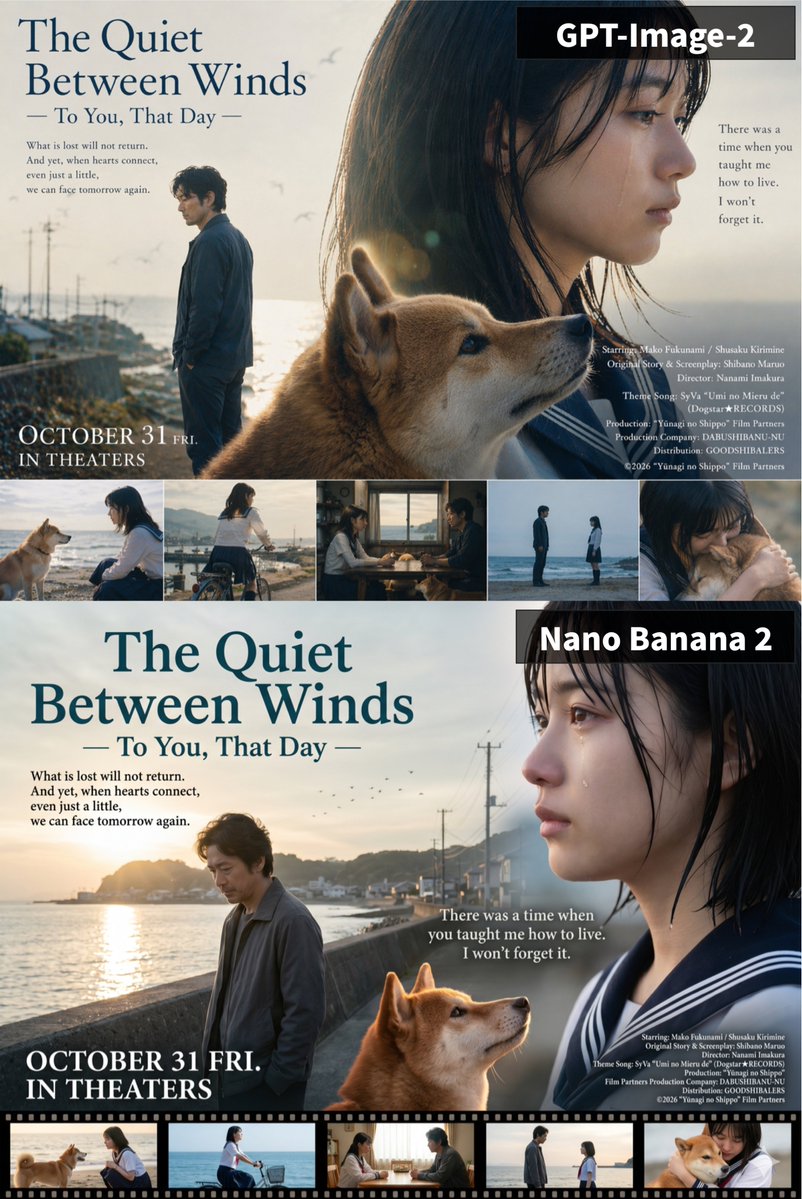 一张采用分层蒙太奇构图的电影海报 / Film Poster With Layered Montage，人像与摄影，35mm、人像、电影感，案例输出图 1