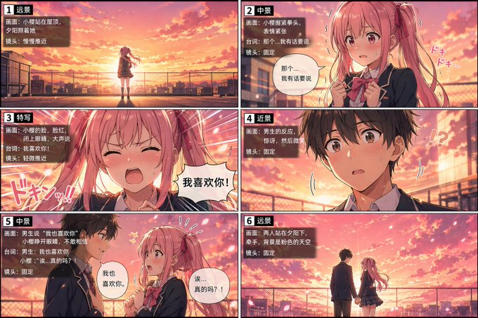 智能动画分镜生成器 / Animation Storyboard Generator，角色设计，插画、角色、角色设计，案例输出图 1