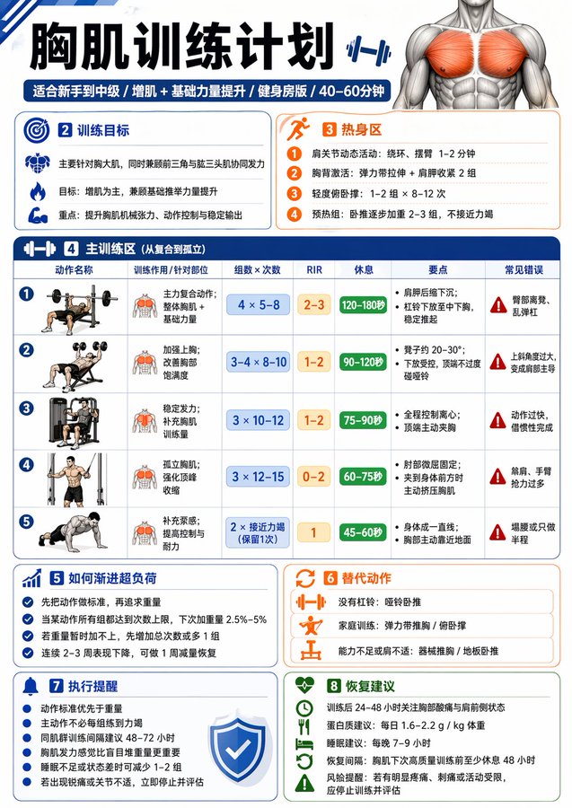一张中文健身信息图 / Draw Chinese Fitness Infographic，海报与插画，海报、插画、排版，案例输出图 1