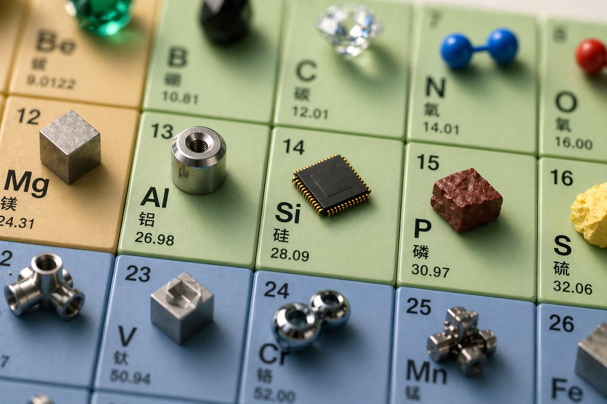 三维立体元素周期表微距摄影 / 3d Periodic Table Macro，海报与插画，海报、插画、海报与插画，案例输出图 1