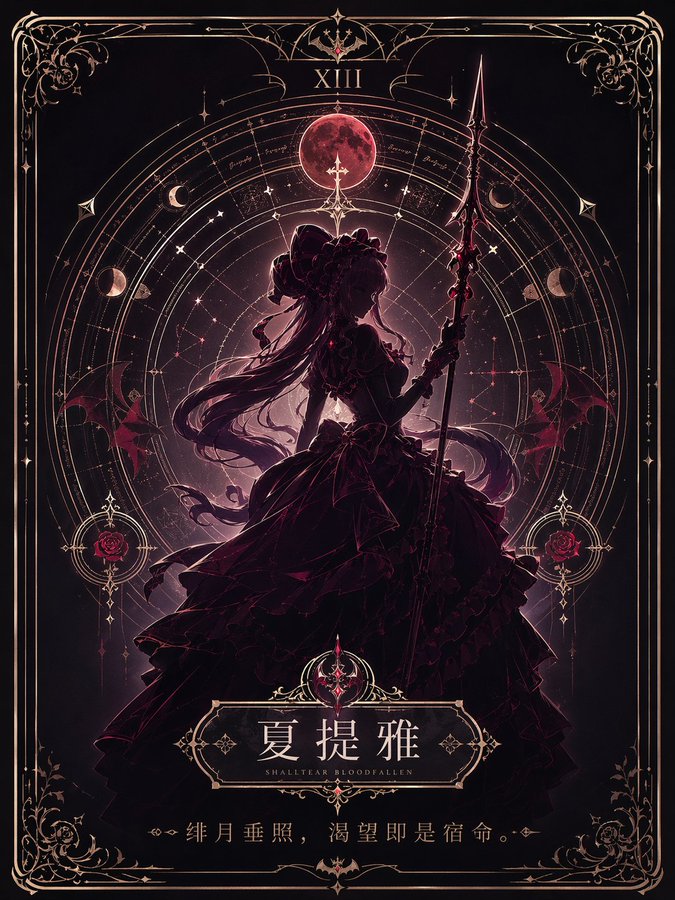 极简命运星盘塔罗海报 / Minimalist Destiny Tarot Poster，UI 与社交媒体截图，海报、插画、UI，案例输出图 2