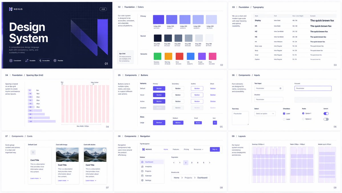 规范化的色彩与排版设计系统 / Standardized Color Typography System，UI 与社交媒体截图，UI、截图、排版，案例输出图 1