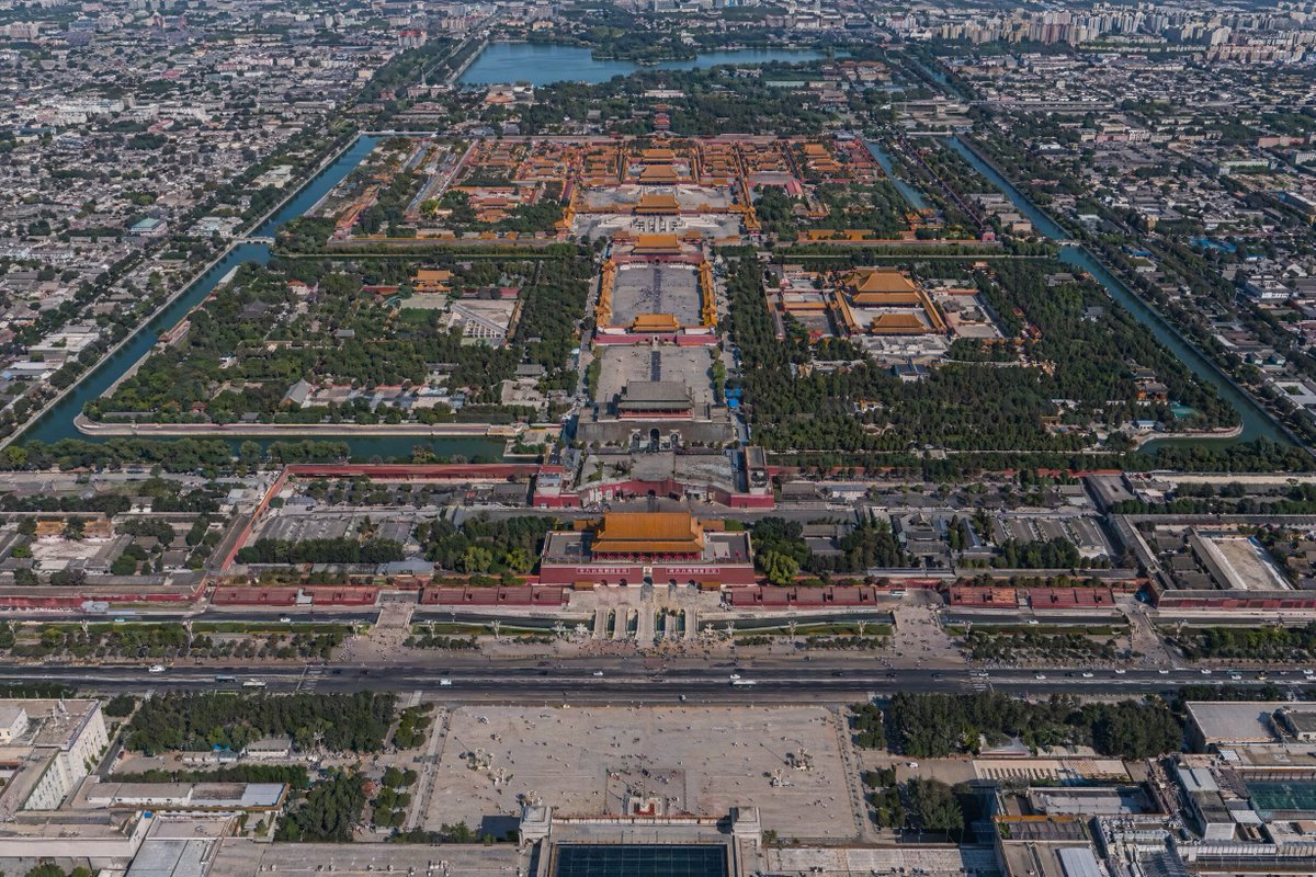 天安门故宫中轴线航拍 / Tiananmen Forbidden City Axis，人像与摄影，人像、城市视觉、人像与摄影，案例输出图 1