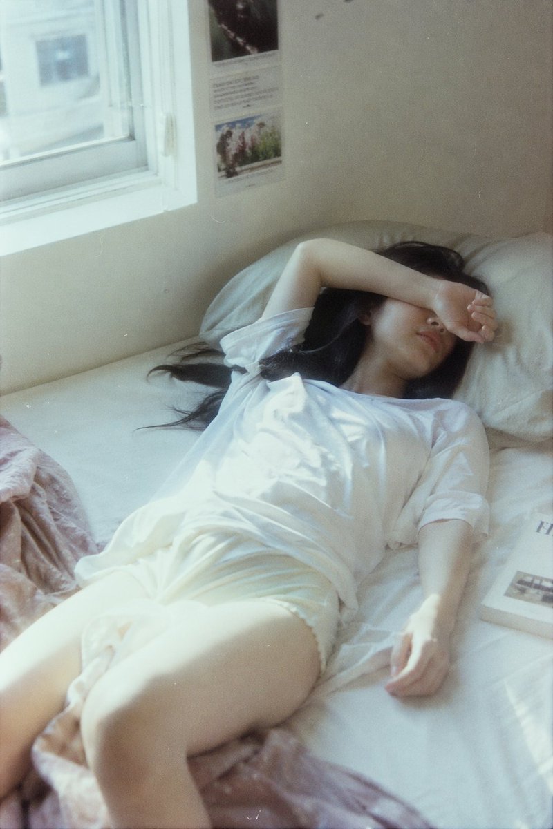 慵懒夏日里的日系胶片少女 / Lazy Summer Japanese Film Girl，人像与摄影，35mm、人像、人像与摄影，案例输出图 1