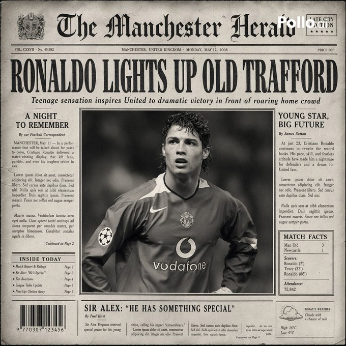 复古报纸主角头版设计 / Vintage Newspaper Front Page，角色设计，电影感、时尚、角色，案例输出图 2