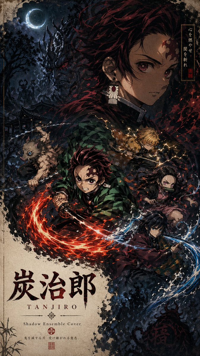 暗黑奇幻阵营群像封面 / Dark Fantasy Ensemble Cover，角色设计，霓虹、人像、海报，案例输出图 1