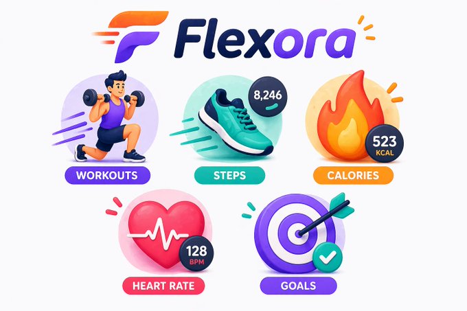 现代趣味品牌图标设计 / Modern Playful Brand Icons，UI 与社交媒体截图，UI、截图、极简，案例输出图 2