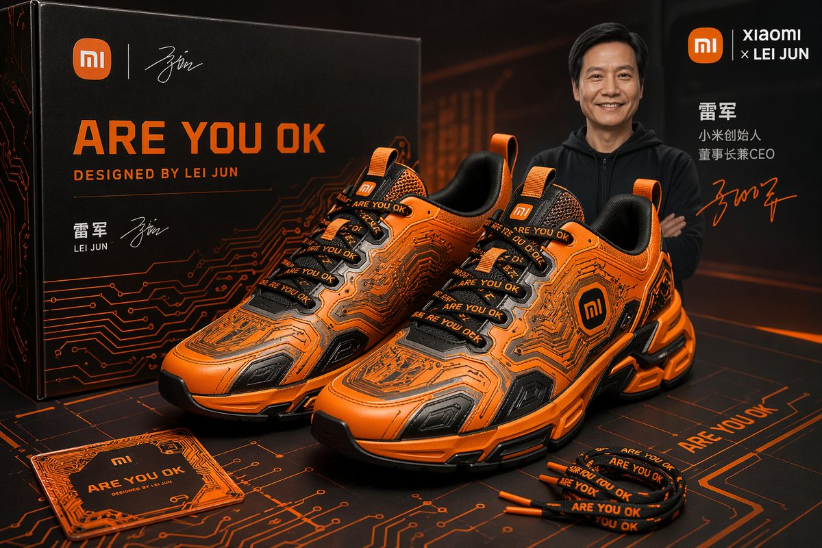 雷军神曲联名潮鞋 / Lei Jun Meme Co Branded Shoes，海报与插画，海报、插画、品牌，案例输出图 1