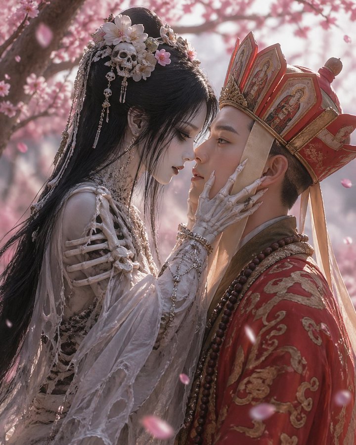 白骨精朱砂点额动人瞬间 / Baigujing Vermilion Forehead，海报与插画，海报、插画、海报与插画，案例输出图 1