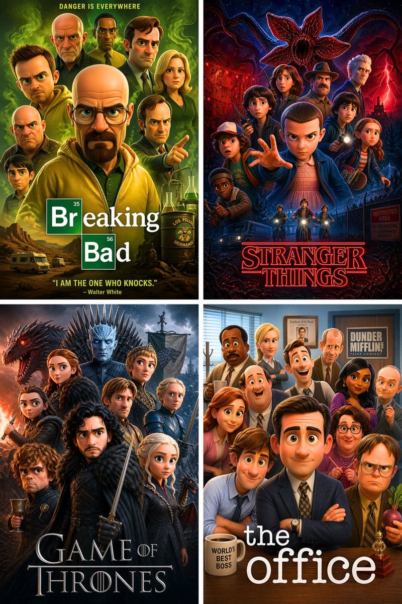 皮克斯3D群星闪耀电影海报 / Pixar 3d Star Movie Poster，角色设计，35mm、电影感、海报，案例输出图 1