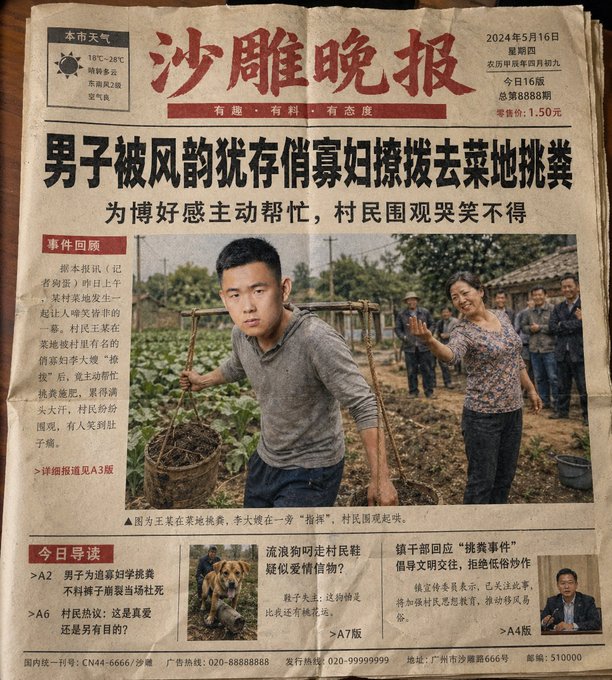 沙雕日报奇葩头版新闻图 / Bizarre Front Page News Shadiao Daily，角色设计，角色、角色设计，案例输出图 1