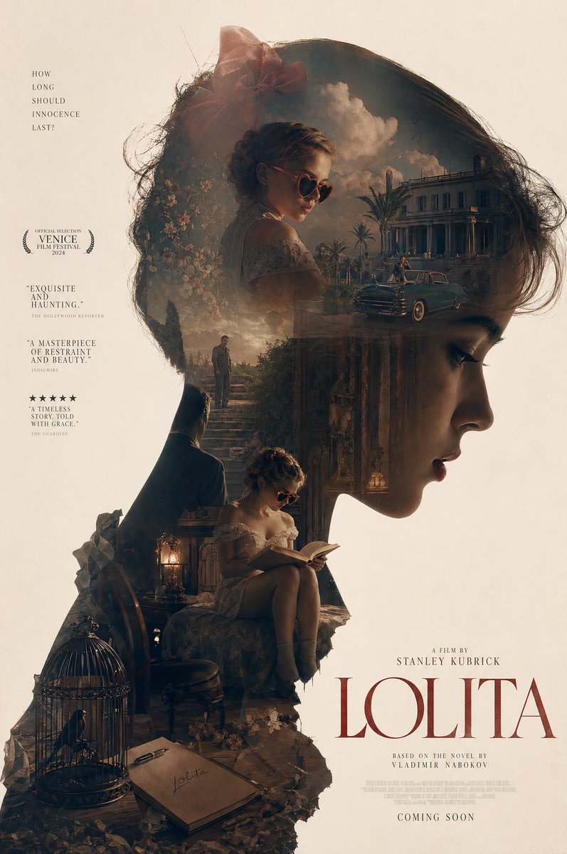 洛丽塔剪影史诗叙事海报 / Lolita Silhouette Epic Poster，角色设计，35mm、电影感、海报，案例输出图 1