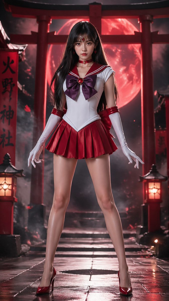 真人版美少女战士月光仙子全身像 / Realistic Sailor Moon Princess Serenity，海报与插画，海报、插画、海报与插画，案例输出图 2