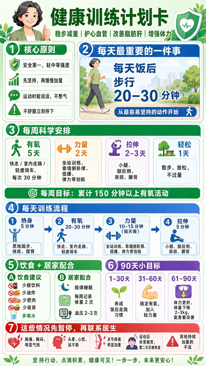 90 天体检后健康管理计划 / 90 Day Health Management，海报与插画，海报、插画、竖版，案例输出图 1