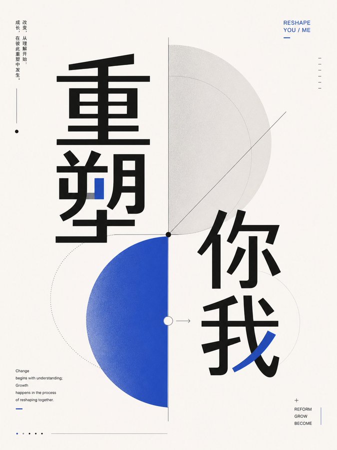 创作现代几何字体概念海报 / Create Modern Geometric Typography Concept Poster，模型对比与社区，霓虹、时尚、海报，案例输出图 2