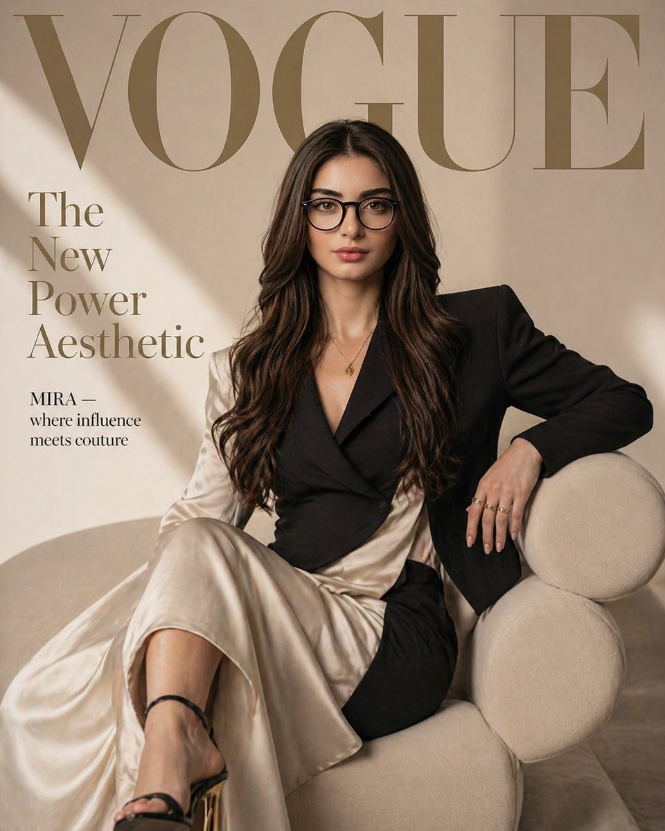 超写实时尚杂志封面大片 / Hyper Realistic Vogue Cover，人像与摄影，人像、时尚、极简，案例输出图 1