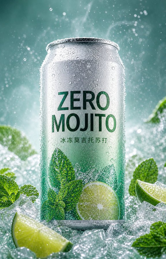 设计高端汽水海报 / High End Soda Posters，人像与摄影，人像、海报、插画，案例输出图 1