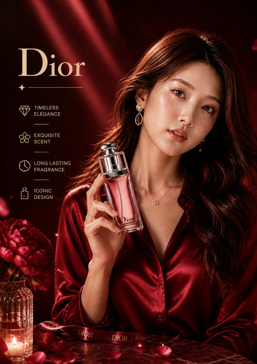 迪奥香水超奢华广告 / Ultra Luxury Dior，人像与摄影，人像、电影感、时尚，案例输出图 1