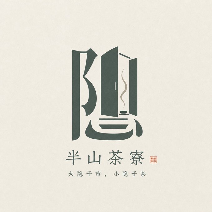 《汉字意象徽记》中国风logo / Chinese Style Chinese Character Imagery Logo Design，角色设计，海报、插画、角色，案例输出图 1