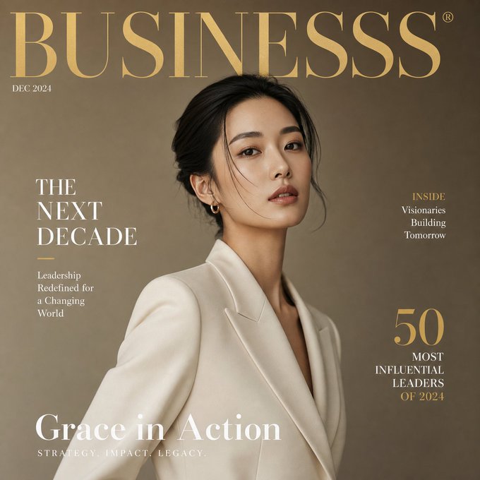 高品质商业杂志封面设计 / High Quality Design For Commercial Magazine Cover，人像与摄影，人像、电影感、时尚，案例输出图 1