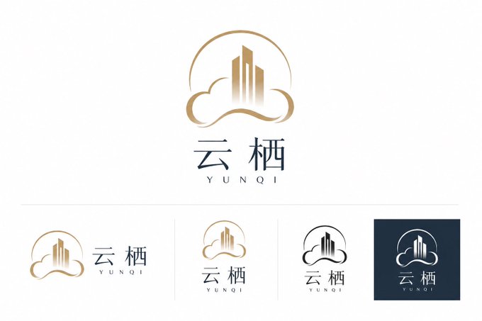 品牌 Logo 生成系统提示词 / Brand Logo Generation System Prompts，海报与插画，海报、插画、排版，案例输出图 2