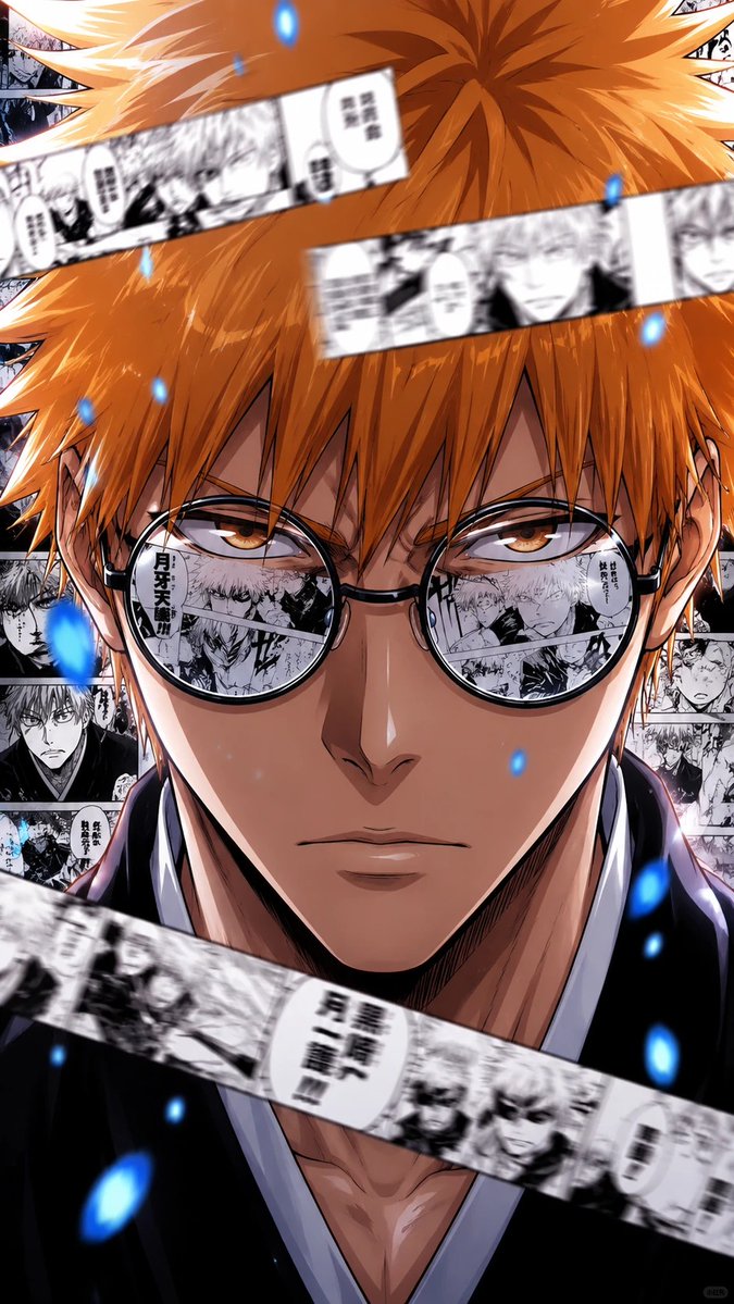 少年死神高细节热血海报 / Ultra Detailed Shonen Bleach Style Poster,模型对比与社区,人像、电影感、海报,案例输出图 1