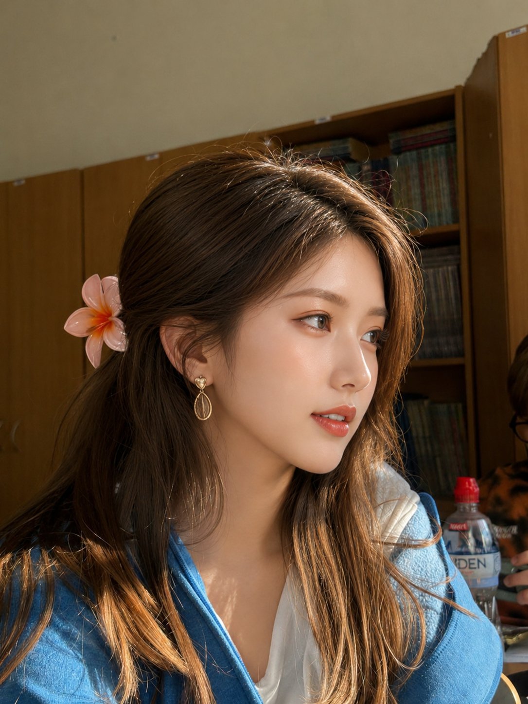 教室中韩式美感东亚少女 / Korean Styleeast Asiangirlinclassroom,人像与摄影,人像、电影感、人像与摄影,案例输出图 1
