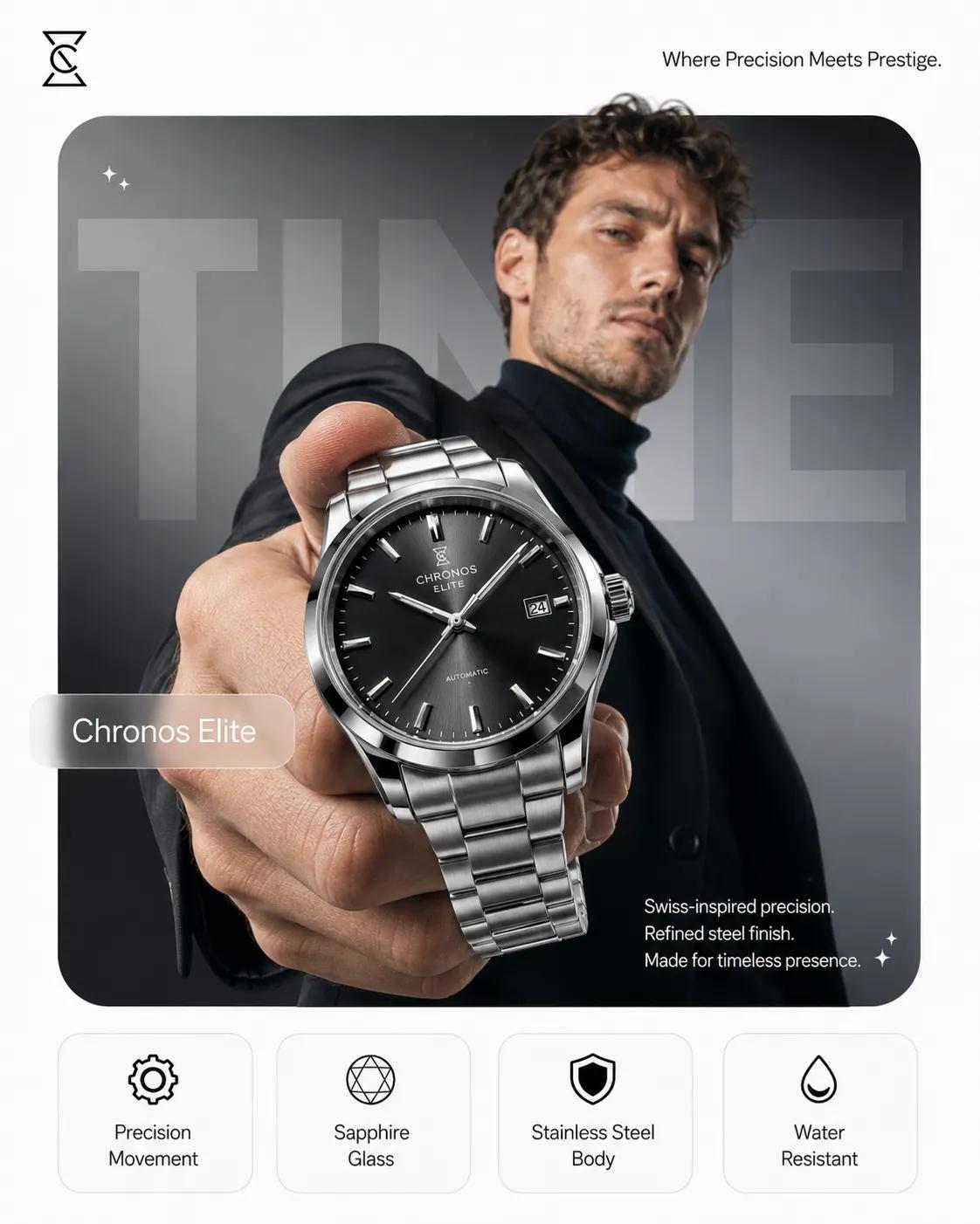 高端产品宣传海报摄影提示词 / Premium Product Campaign Poster Prompt，人像与摄影，人像、电影感、海报，案例输出图 2